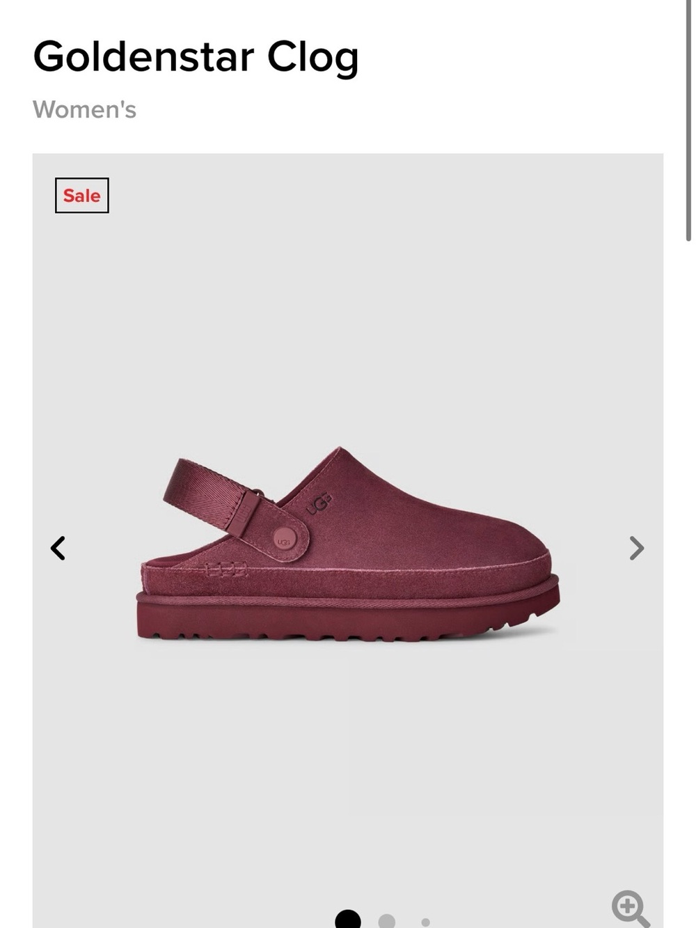 UGG Burnt Magenta Slip-On Clog